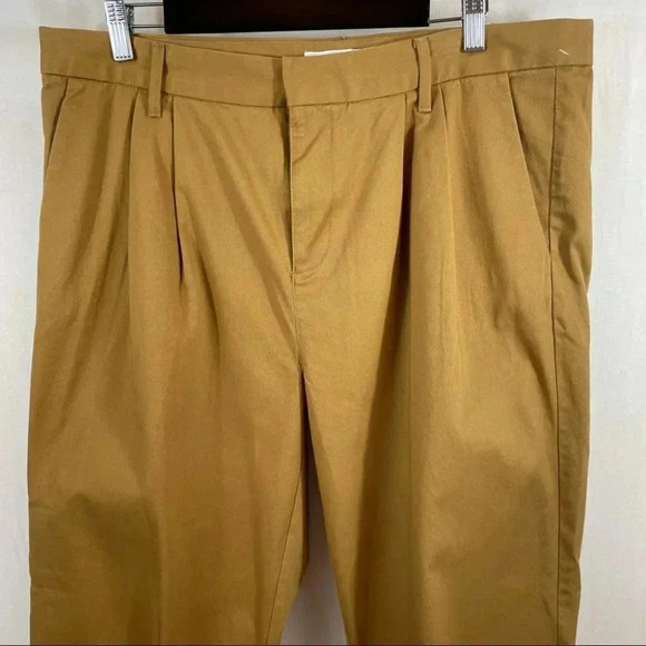 NEW The Rail Pleated Front  Cropped Raw Hem Pants - Picture 3 of 12